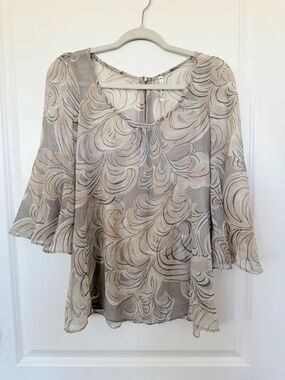 Willow & Clay Boho Abstract Swirl Top S